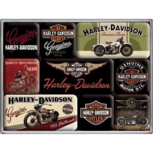 Harley davidson setje magneetjes