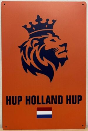 Hup Holland Leeuw wandbord