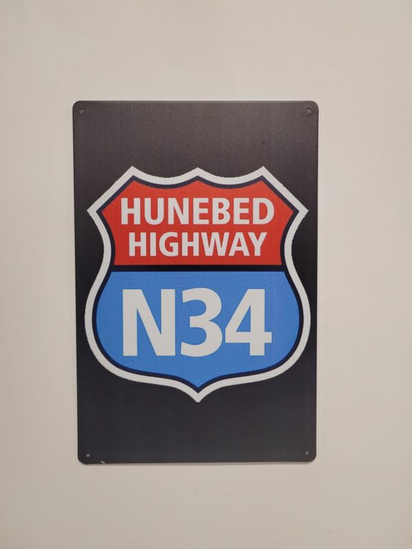 Hunebed highway metalen wandbord - Afbeelding 2