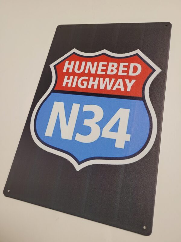 Hunebed highway metalen wandbord - Afbeelding 3