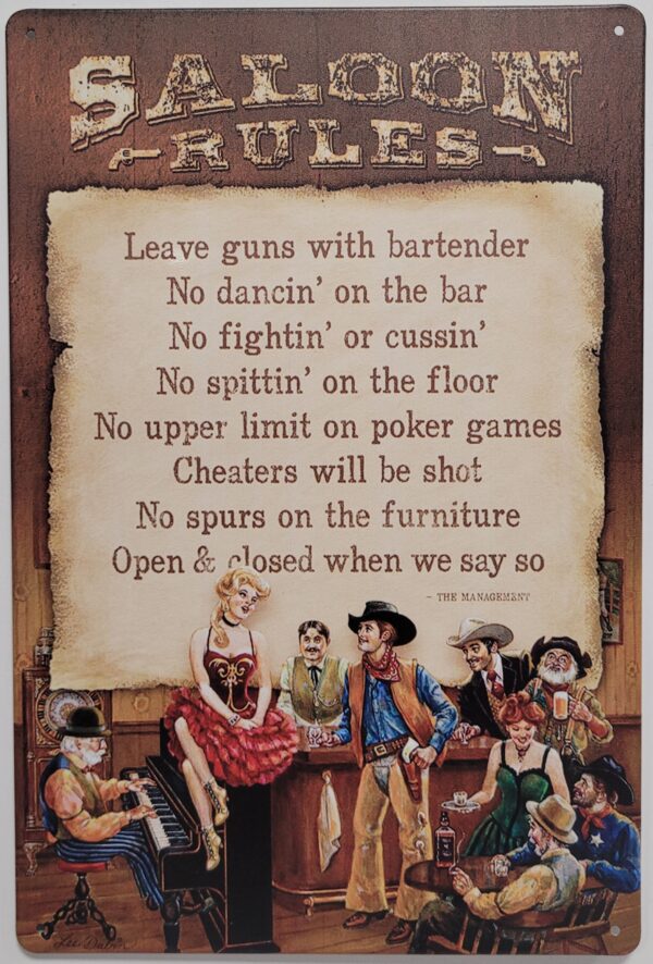 saloon rules