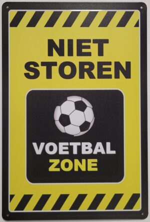 niet storen voetbalzone