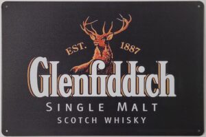 Glenfiddich metalen reclamebord wandbord