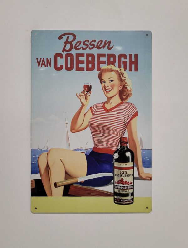 Bessen van Coebergh reclamebord metaal - Afbeelding 2