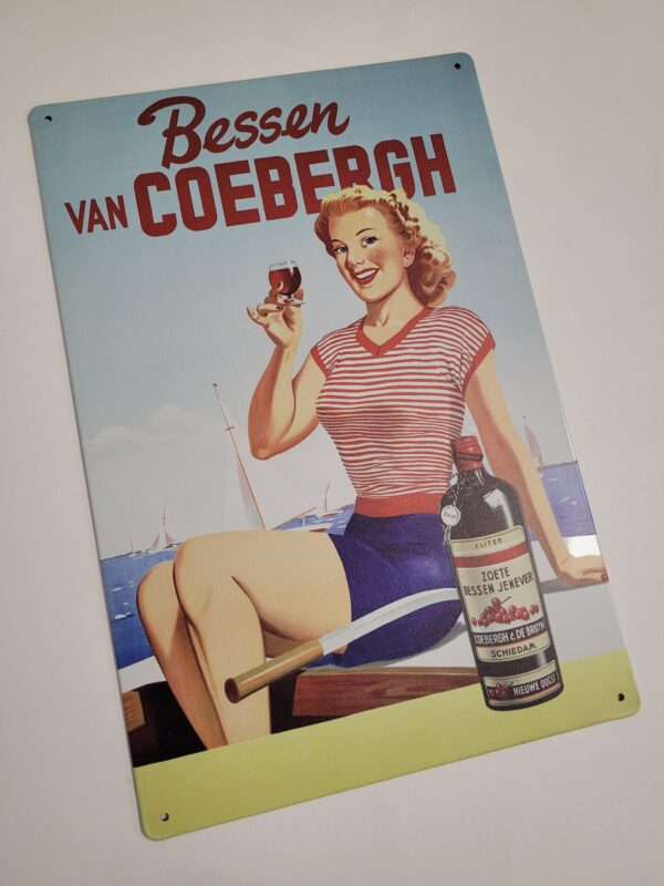 Bessen van Coebergh reclamebord metaal - Afbeelding 3