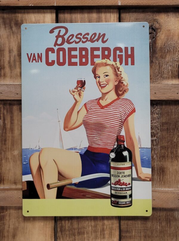 Bessen van Coebergh reclamebord metaal - Afbeelding 4