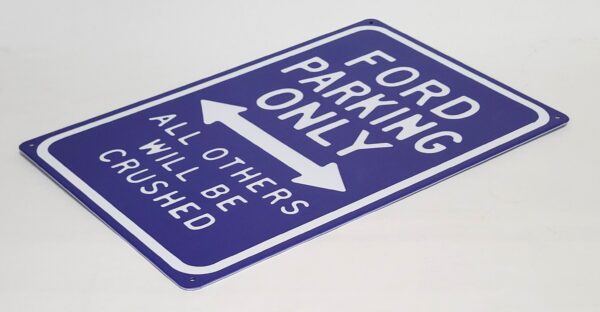 Ford Parking Only wandbord - Afbeelding 3