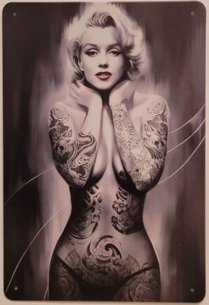 Marilyn Monroe zwart wit tattoos