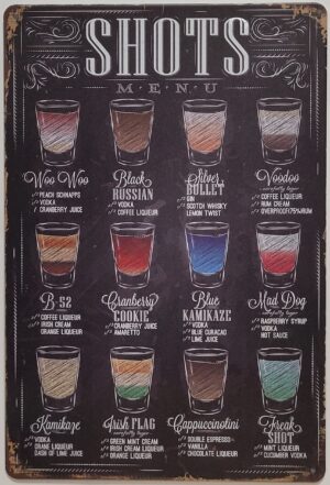 Shots menu