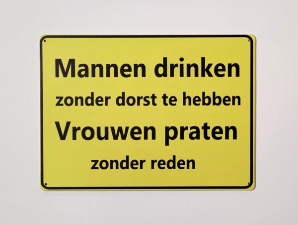 Mannen drinken vrouwen praten - Afbeelding 2