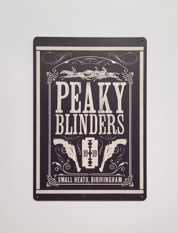 Peaky Blinders zwart reclamebord - Afbeelding 4