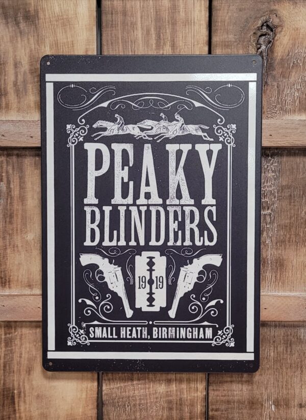 Peaky Blinders zwart reclamebord - Afbeelding 2