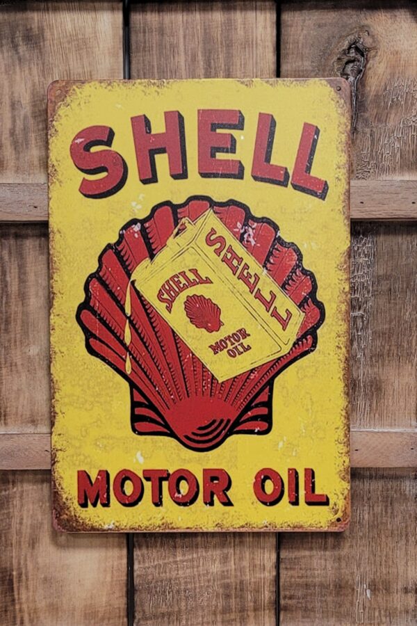 Shell Motor Oil Reclamebord - Afbeelding 3