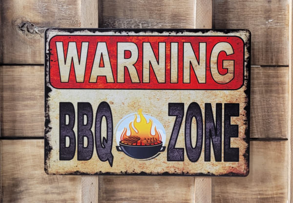 BBQ Zone Reclamebord metaal - Afbeelding 3