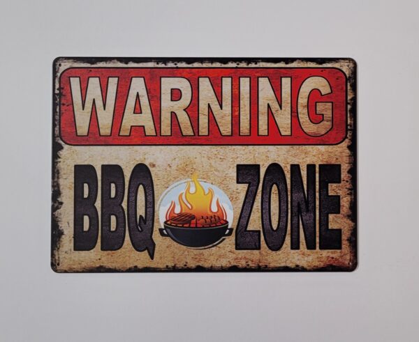 BBQ Zone Reclamebord metaal - Afbeelding 4