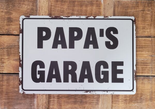 Papa's Garage reclamebord metaal - Afbeelding 3