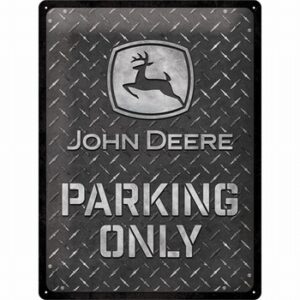 John Deer parking Traanplaat