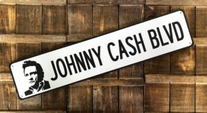 Johnny cash boulevard wandbord