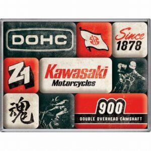 Kawasaki magneet set 9magneetjes