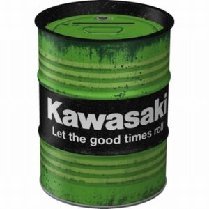 Kawasaki oilbarrel spaarpot metaal