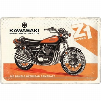 Kawasaki zi900dohc metalen bord