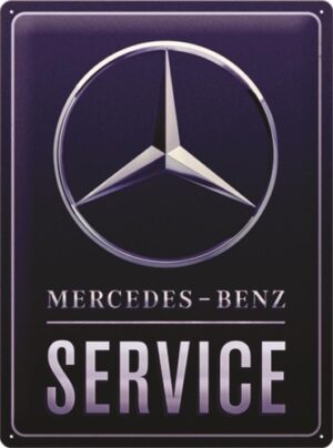 Mercedes Benz blueservice reclamebord