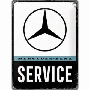 Mercedes service metalen reclamebord