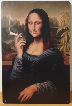 Mona Lisa portret wandbord