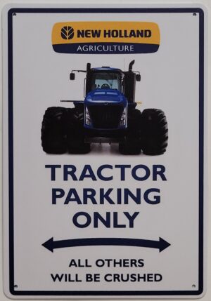 New holland tractor parking only