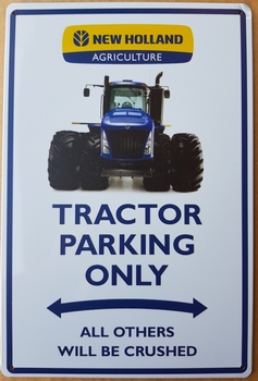 New holland tractor parking only