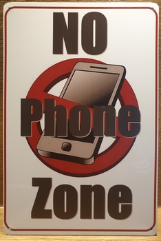 No Phone Zone bordje