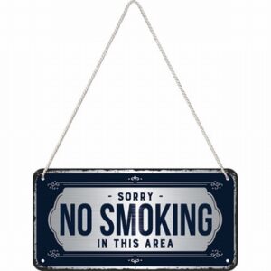 No smoking hanging sign