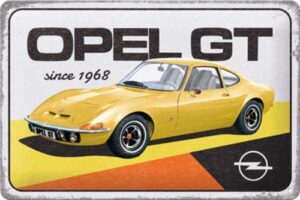 Opel gt 1968 reclamebord