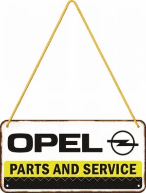 Opel parts metalen bord