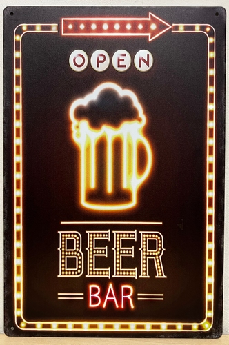 Open beer Bierpul reclamebord