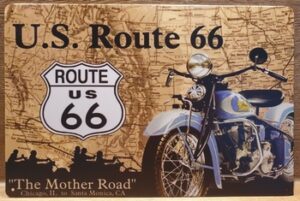 Route66 Motor  Reclamebord