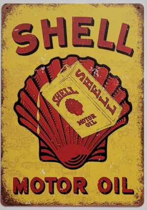 Shell Motor Oil Reclamebord