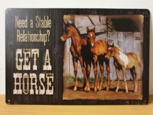 Stable relationship paarden bord