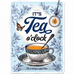 Tea oclock metalsign thee
