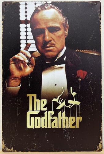The Godfather wandbord metaal