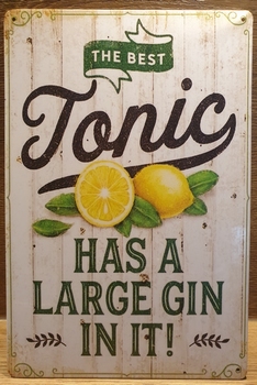 Tonic Large Gin Reclamebord