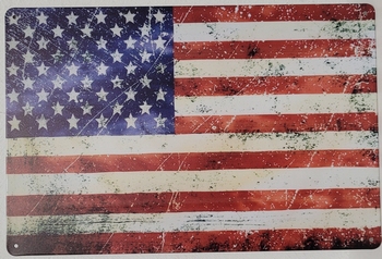 USA amerikaanse vlag wandbord
