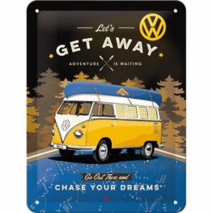 Volkswagen getaway wandbord metaal