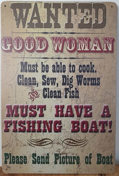Wanted good women fishingboat
