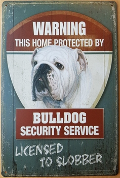 Warning Bulldog security service