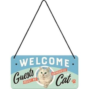 Welcome cat guest reclamebord