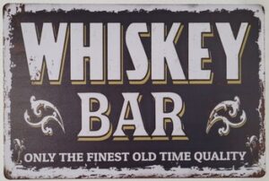 Whiskey bar finest metalen wandbord