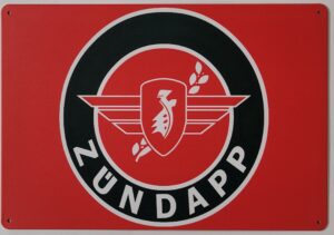 Zundapp logo metaal wandbord