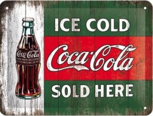 coca cola sold wandbord