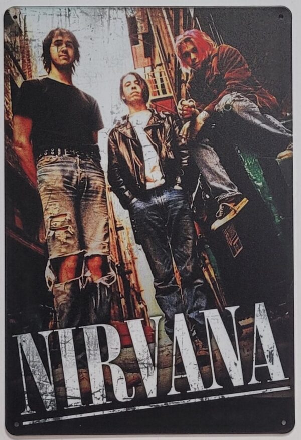 Nirvana Band reclamebord metaal